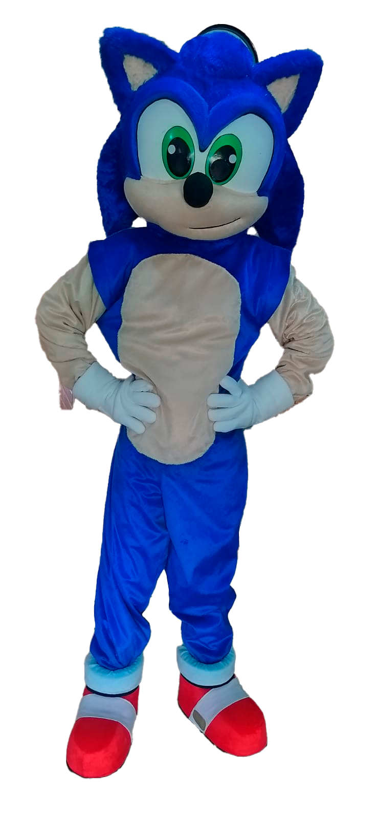 Personagem azul do Festival Infantil